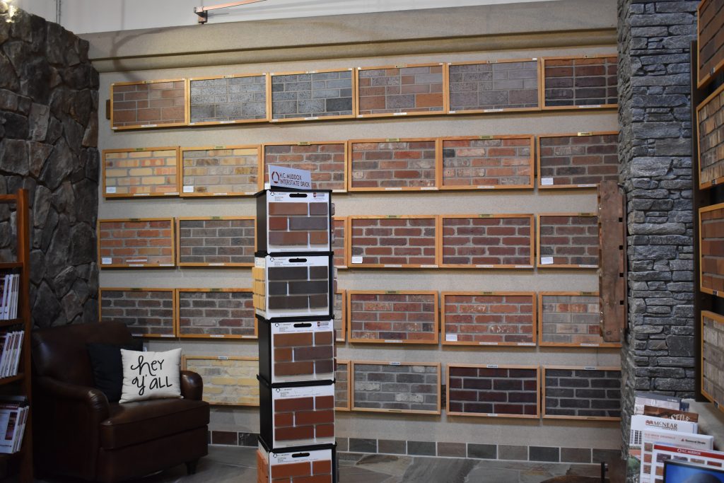 Thompson Building Materials Design Center_Brick displays Thompson